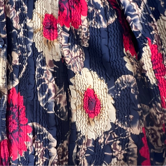 🚨Ubu Floral Reversible Semi Quilted Cardigan Jacket With Pockets - Picture 7 of 15